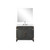 Lexora Laurel 36 inch W Black Oak Vanity Cabinet Cultured Marble Countertop, 34 in Mirror and Faucet Set - LVL36SJ311