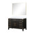 Lexora Laurel 48 inch W Black Oak Vanity Cabinet, Cultured Marble Top, and 46 in Mirror - LVL48SJ310