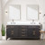 Lexora Laurel 72 inch W Black Oak Double Sink Vanity Cabinet, White Quartz Top, Faucet Set, and 34 in Mirrors - LVL72DJ211