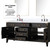 Lexora Laurel 72 inch W Black Oak Double Sink Vanity Cabinet, Cultured Marble Top, Faucet Set, and 34 in Mirrors - LVL72DJ311