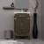 Lexora Laurel 20 inch W x 18 in D Brown Oak Vanity Cabinet and Acrylic Top - LVL20SK500