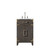 Lexora Laurel 20 inch W x 18 in D Brown Oak Vanity Cabinet, Acrylic Top, and Faucet Set - LVL20SK501