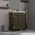 Lexora Laurel 24 inch W x 18 in D Brown Oak Vanity Cabinet Acrylic Countertop, 18 in Mirror and Faucet Set - LVL24SK511