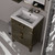 Lexora Laurel 24 inch W x 18 in D Brown Oak Vanity Cabinet Acrylic Countertop, 18 in Mirror and Faucet Set - LVL24SK511