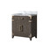 Lexora Laurel 30 inch W Brown Oak Vanity Cabinet and Carrara Marble Top - LVL30SK100