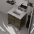Lexora Laurel 30 inch W Brown Oak Vanity Cabinet Carrara Marble Countertop and 28 in Mirror - LVL30SK110