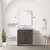 Lexora Laurel 30 inch W Brown Oak Vanity Cabinet Carrara Marble Countertop, 28 in Mirror and Faucet Set - LVL30SK111