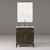 Lexora Laurel 30 inch W Brown Oak Vanity Cabinet Carrara Marble Countertop, 28 in Mirror and Faucet Set - LVL30SK111