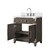 Lexora Laurel 30 inch W Brown Oak Vanity Cabinet, White Quartz Top, and Faucet Set - LVL30SK201