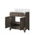 Lexora Laurel 30 inch W Brown Oak Vanity Cabinet and Cultured Marble Top - LVL30SK300