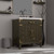 Lexora Laurel 30 inch W Brown Oak Vanity Cabinet and Cultured Marble Top - LVL30SK300