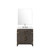Lexora Laurel 30 inch W Brown Oak Vanity Cabinet Cultured Marble Countertop, 28 in Mirror and Faucet Set - LVL30SK311