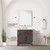 Lexora Laurel 30 inch W Brown Oak Vanity Cabinet Cultured Marble Countertop, 28 in Mirror and Faucet Set - LVL30SK311