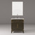 Lexora Laurel 30 inch W Brown Oak Vanity Cabinet Cultured Marble Countertop, 28 in Mirror and Faucet Set - LVL30SK311