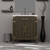 Lexora Laurel 30 inch W Brown Oak Vanity Cabinet Cultured Marble Countertop, 28 in Mirror and Faucet Set - LVL30SK311