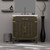 Lexora Laurel 30 inch W Brown Oak Vanity Cabinet Cultured Marble Countertop, 28 in Mirror and Faucet Set - LVL30SK311