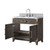 Lexora Laurel 36 inch W Brown Oak Vanity Cabinet, Carrara Marble Top, and Faucet Set - LVL36SK101