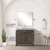 Lexora Laurel 36 inch W Brown Oak Vanity Cabinet Carrara Marble Countertop, 34 in Mirror and Faucet Set - LVL36SK111