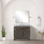 Lexora Laurel 36 inch W Brown Oak Vanity Cabinet Carrara Marble Countertop, 34 in Mirror and Faucet Set - LVL36SK111