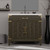 Lexora Laurel 36 inch W Brown Oak Vanity Cabinet Carrara Marble Countertop, 34 in Mirror and Faucet Set - LVL36SK111