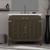 Lexora Laurel 36 inch W Brown Oak Vanity Cabinet White Quartz Countertop and 34 in Mirror - LVL36SK210