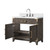 Lexora Laurel 36 inch W Brown Oak Vanity Cabinet, Cultured Marble Top, and Faucet Set - LVL36SK301