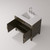 Lexora Laurel 36 inch W Brown Oak Vanity Cabinet, Cultured Marble Top, and Faucet Set - LVL36SK301