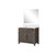 Lexora Laurel 36 inch W Brown Oak Vanity Cabinet Cultured Marble Countertop and 34 in Mirror - LVL36SK310