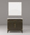 Lexora Laurel 36 inch W Brown Oak Vanity Cabinet Cultured Marble Countertop and 34 in Mirror - LVL36SK310