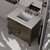 Lexora Laurel 36 inch W Brown Oak Vanity Cabinet Cultured Marble Countertop, 34 in Mirror and Faucet Set - LVL36SK311