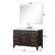 Lexora Laurel 48 inch W Brown Oak Vanity Cabinet, Cultured Marble Top, Faucet Set, and 46 in Mirror - LVL48SK311