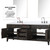 Lexora Laurel 84 inch W Brown Oak Double Sink Vanity Cabinet, White Quartz Top, Faucet Set, and 36 in Mirrors - LVL84DK211