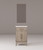 Lexora Laurel 20 inch W x 18 in D Grey Oak Vanity Cabinet Acrylic Countertop and 18 in Mirror - LVL20SR510