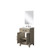 Lexora Laurel 20 inch W x 18 in D Grey Oak Vanity Cabinet Acrylic Countertop, 18 in Mirror and Faucet Set - LVL20SR511