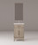 Lexora Laurel 20 inch W x 18 in D Grey Oak Vanity Cabinet Acrylic Countertop, 18 in Mirror and Faucet Set - LVL20SR511
