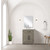 Lexora Laurel 24 inch W x 18 in D Grey Oak Vanity Cabinet and Acrylic Top - LVL24SR500