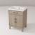 Lexora Laurel 24 inch W x 18 in D Grey Oak Vanity Cabinet and Acrylic Top - LVL24SR500