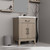 Lexora Laurel 24 inch W x 18 in D Grey Oak Vanity Cabinet and Acrylic Top - LVL24SR500