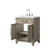 Lexora Laurel 24 inch W x 18 in D Grey Oak Vanity Cabinet, Acrylic Top, and Faucet Set - LVL24SR501