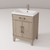 Lexora Laurel 24 inch W x 18 in D Grey Oak Vanity Cabinet, Acrylic Top, and Faucet Set - LVL24SR501