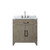 Lexora Laurel 30 inch W Grey Oak Vanity Cabinet, Carrara Marble Top, and Faucet Set - LVL30SR101