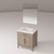 Lexora Laurel 30 inch W Grey Oak Vanity Cabinet Carrara Marble Countertop and 28 in Mirror - LVL30SR110