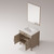 Lexora Laurel 30 inch W Grey Oak Vanity Cabinet Carrara Marble Countertop and 28 in Mirror - LVL30SR110