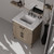 Lexora Laurel 30 inch W Grey Oak Vanity Cabinet Carrara Marble Countertop and 28 in Mirror - LVL30SR110