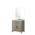 Lexora Laurel 30 inch W Grey Oak Vanity Cabinet Carrara Marble Countertop, 28 in Mirror and Faucet Set - LVL30SR111