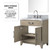 Lexora Laurel 30 inch W Grey Oak Vanity Cabinet Carrara Marble Countertop, 28 in Mirror and Faucet Set - LVL30SR111