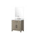 Lexora Laurel 30 inch W Grey Oak Vanity Cabinet White Quartz Countertop, 28 in Mirror and Faucet Set - LVL30SR211