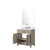 Lexora Laurel 30 inch W Grey Oak Vanity Cabinet White Quartz Countertop, 28 in Mirror and Faucet Set - LVL30SR211