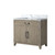 Lexora Laurel 36 inch W Grey Oak Vanity Cabinet and Carrara Marble Top - LVL36SR100