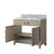 Lexora Laurel 36 inch W Grey Oak Vanity Cabinet and Carrara Marble Top - LVL36SR100